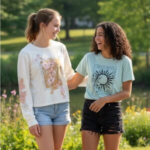 2 Junior Tops sz Large